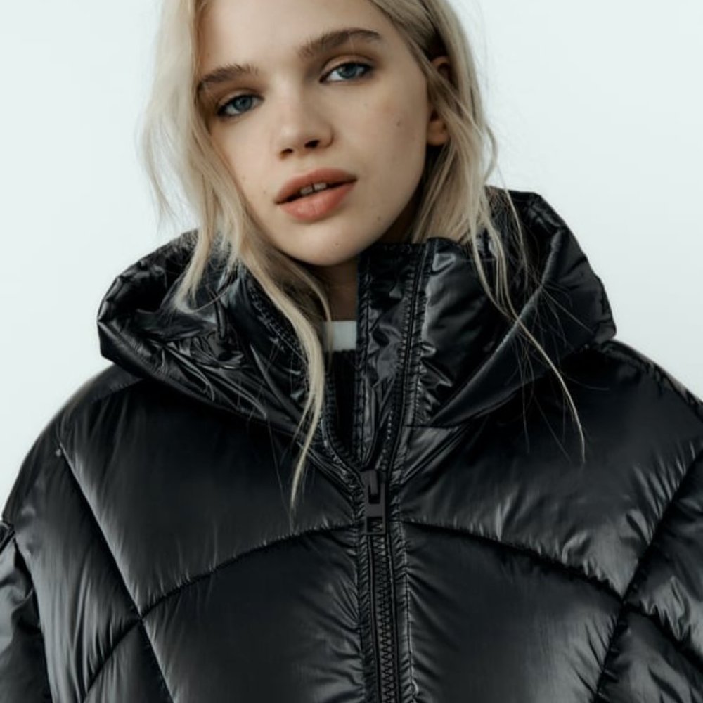METALLIC FINISH PUFFER ANORAK - Picture 2 of 8